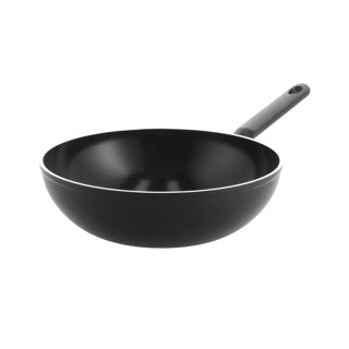 Bk Easy indukcyjna patelnia wok 30cm - 4,2l - powłoka nieprzywierająca niezawierająca pfas - indukcyjna patelnia wok - ceramiczna patelnia wok - można używać w piekarniku do 160°c - zimne uchwyty - bez pokrywy - czarny
