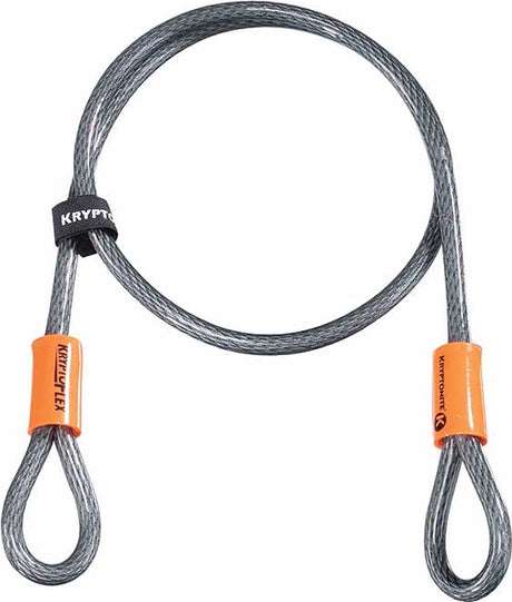 Blokada kablowa Kryptonite Kryptonite - rower - patio - fotel - hulajnoga - wózek - kabel z podwójną pętlą - 120 cm - plecionka stalowa
