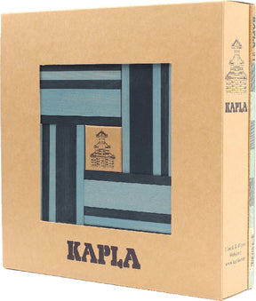 Kapla - kolorowe zabawki konstrukcyjne - niebieski - 40 plansz