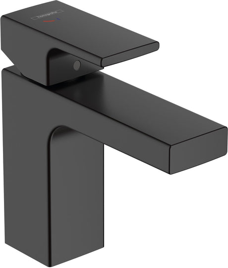 Hansgrohe kształt lakieru - bateria umywalkowa - obsługa jednouchwytowa - z korkiem - rozmiar 100mm - czarny mat