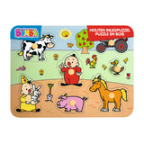 Studio 100 bumba drewniane puzzle farma, 7 szt.