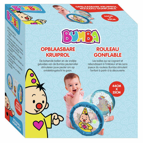 Dmuchany łazik Bumba - konfetti - z 5 kolorowymi kuleczkami