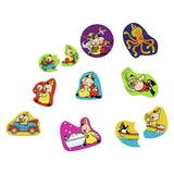 Puzzle do kąpieli Bumba - 9 puzzli do kąpieli z 2 części - przykleja się do krawędzi wanny