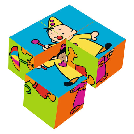 Puzzle Bumba - drewniane kolorowe puzzle składające się z 4 klocków