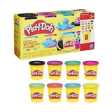 Zestaw glinianych garnków Play-doh mix kolorów - 8 sztuk