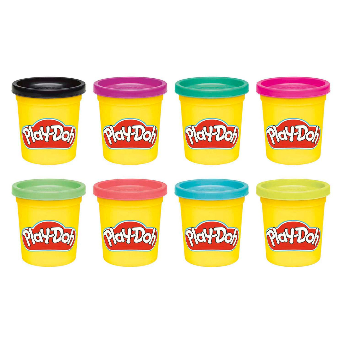 Zestaw glinianych garnków Play-doh mix kolorów - 8 sztuk