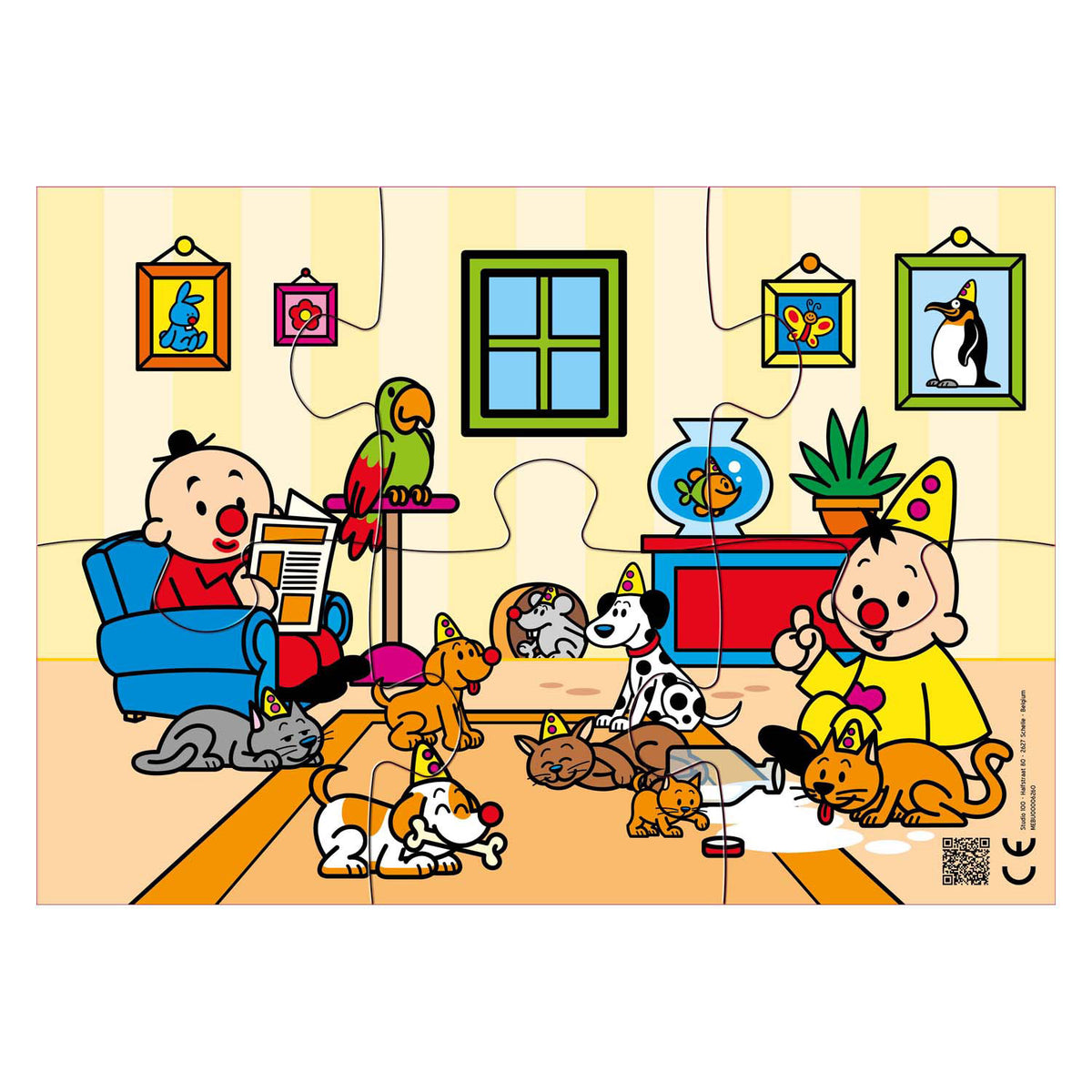 Puzzle Bumba 6 szt. waf waf, miau miau | 2 szt