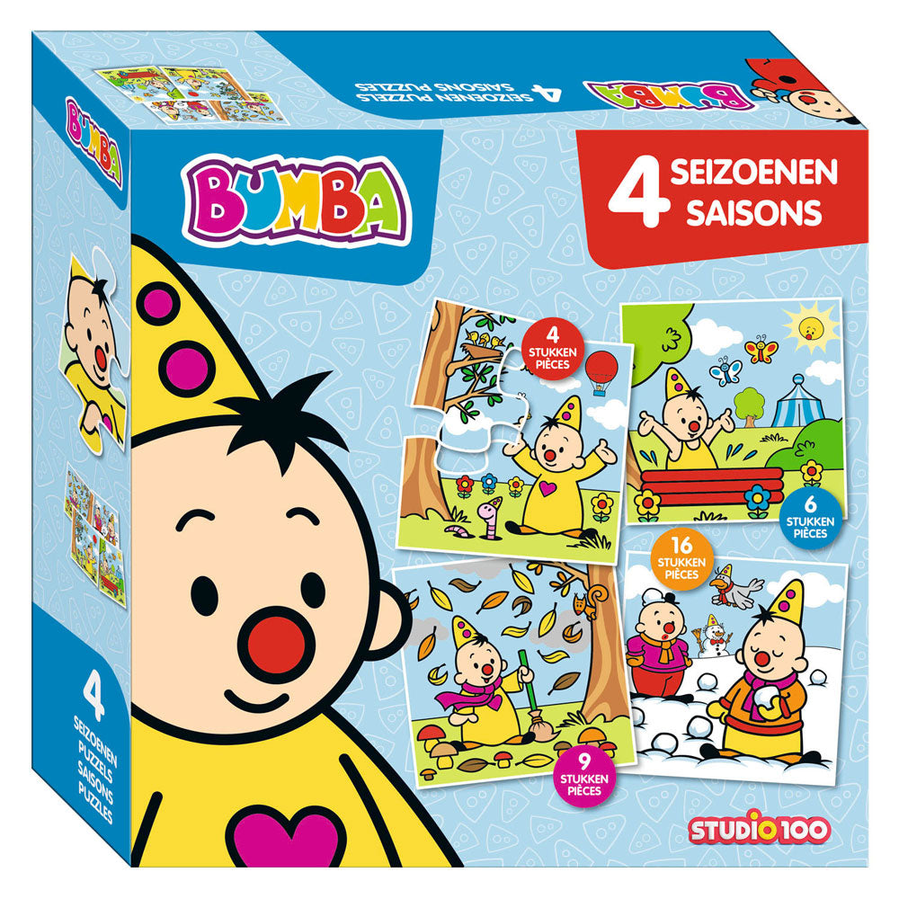 Studio 100 bumba puzzle 4 w 1 - pory roku
