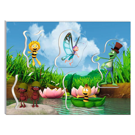 Drewniane puzzle Studio 100 Maya z grubymi elementami w formacie A4