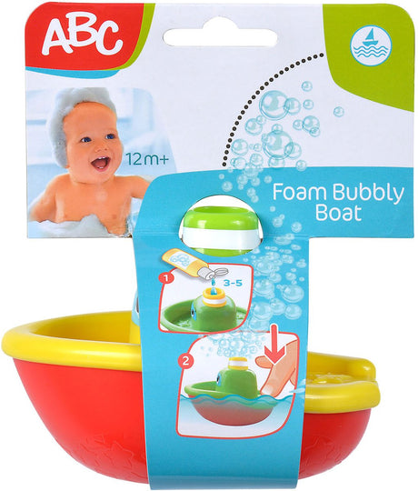 Zabawkowa łódka do kąpieli ABC z bąbelkami - kolorowe zabawki do kąpieli.