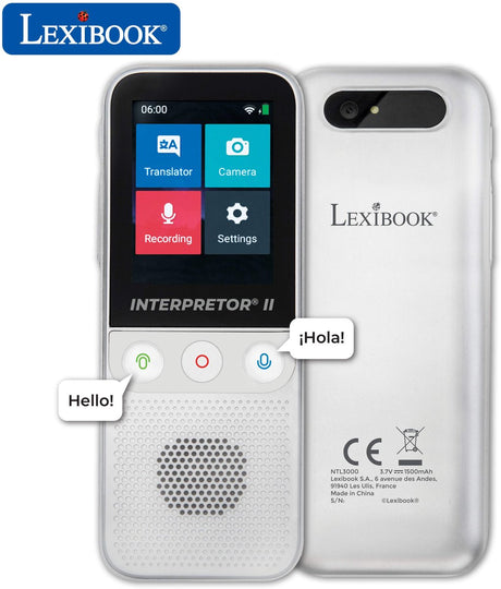 Lexibook interpretor® 2 - mowa bezpośrednia a.i. tłumacz 137 języków