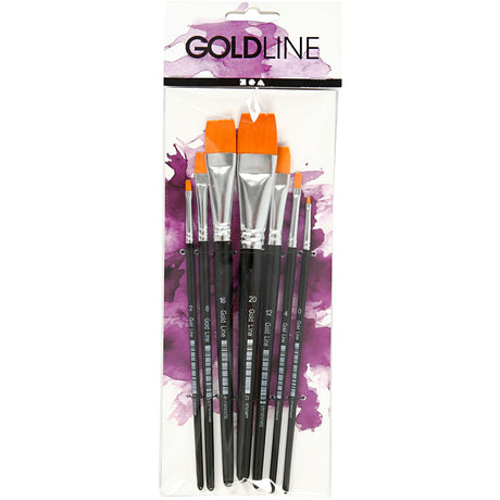 Firma Creativ http: www.cchobby.nl gold-line-penselen-size-0-2-4-8-12-16-20-l-16-5-21-cm-b-1-7-mm-flat-7-piece-1-box