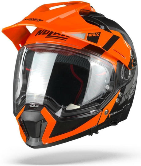 Kask integralny Nolan n70-2 x decurio 31 płaski czarny pomarańczowy biały antracytowy - kask motocyklowy - rozmiar xxl