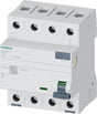 Siemens 5sv33446 aardlekschakelaar a 4-polig 40 a 0.03 a 400 v