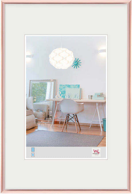 Walther kv520y new lifestyle - kunststof lijst - fotoformaat 15x20 cm - roségoud
