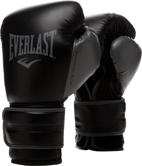 Rękawice bokserskie Everlast - powerlock 2 - 16 uncji - czarne