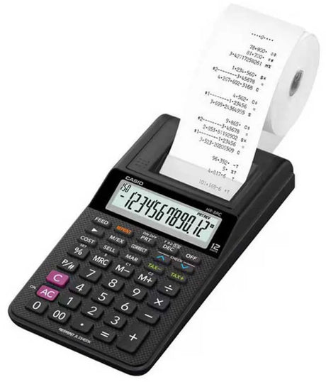 Kalkulator drukarski Casio HR-8RCE czarny