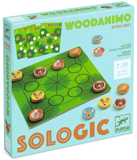 Gra logiczna Djeco woodanimo - fsc 100% drewniane zabawki.