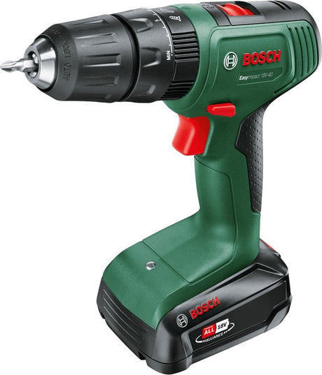 Akumulatorowa wiertarko-wkrętarka udarowa Bosch Easyimpact 18v-40 - z akumulatorem 18 V i ładowarką