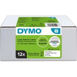 Etykieta adresowa dymo duża 99012 matowa biała