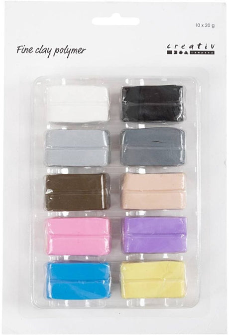 Firma Creativ cc drobna glinka polimerowa pastelowa 10x20 gr