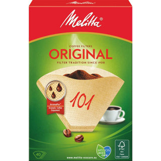 Filtry Melitta 101 40 brązowe