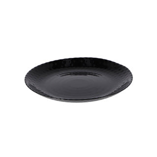 Talerz deserowy śr.19 cm pamille czarny | 6 sztuk