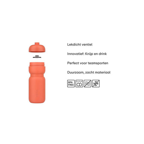 Butelka Mepal wyciskana sport 600ml - zielone jabłko