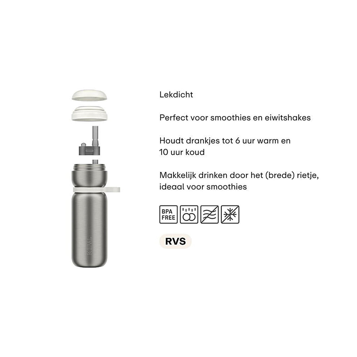 Butelka izolowana Mepal Twist Sport 600ml - grafitowa czerń