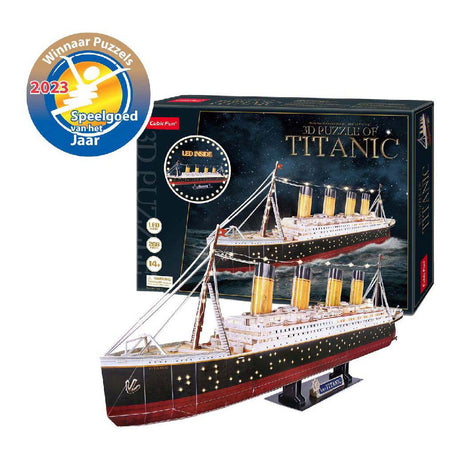 Cubic fun puzzle 3D Titanic z oświetleniem LED - 266 elementów.