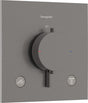 Hansgrohe ecostat Comfort e - wbudowany termostat - 2 funkcje - prysznic - czarny szczotkowany chrom