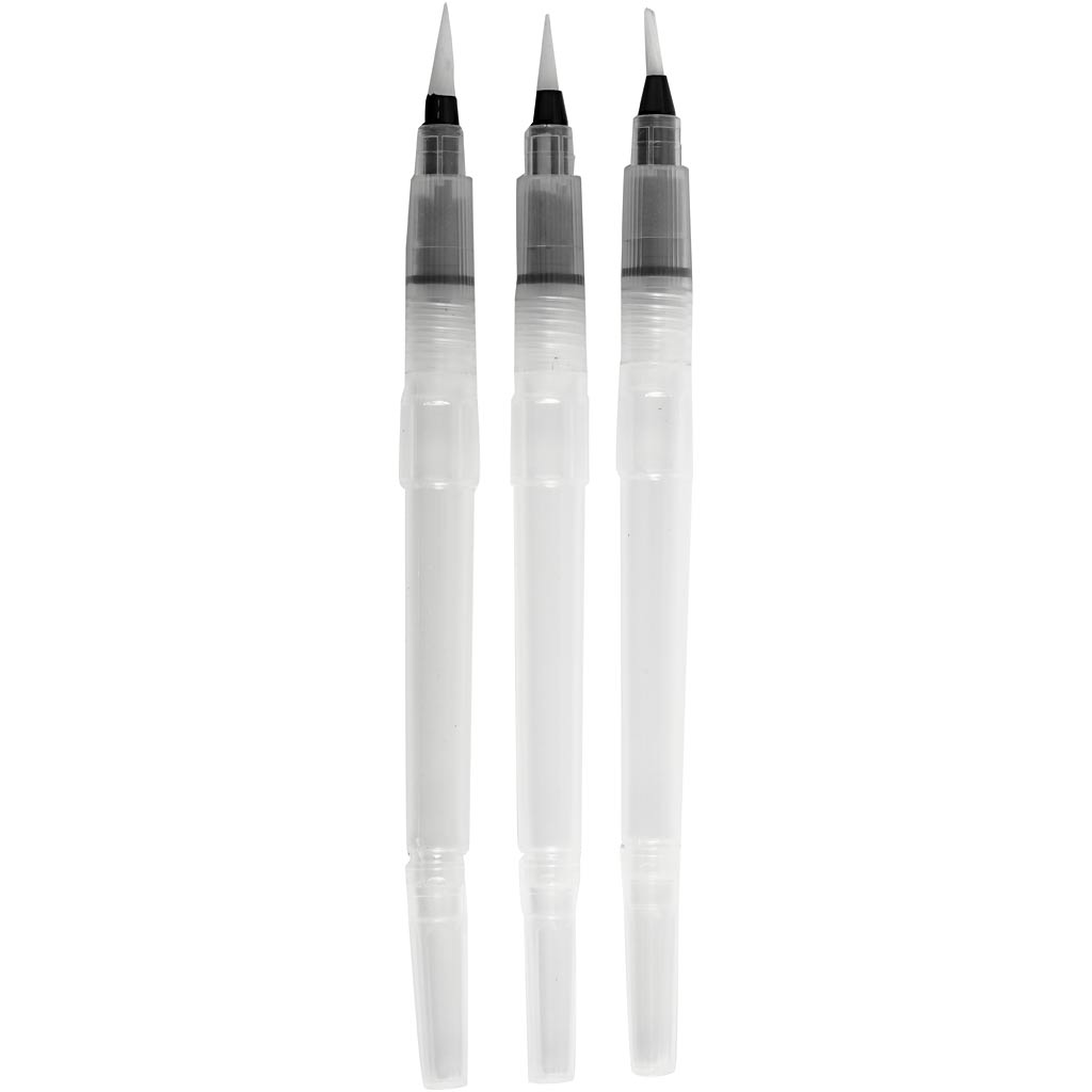 Pędzle wodne firmy Creativ Artistline 10ml 3 sztuki