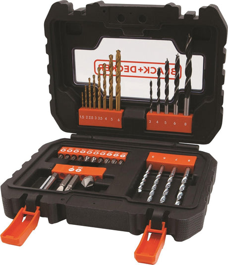 Zestaw 31-częściowych wierteł Black+decker - a7233-xj