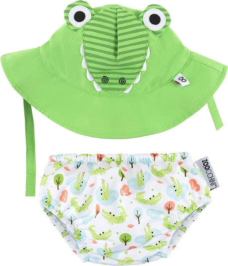 Zestaw pieluch do pływania Zoocchini UV Aidan mały aligator