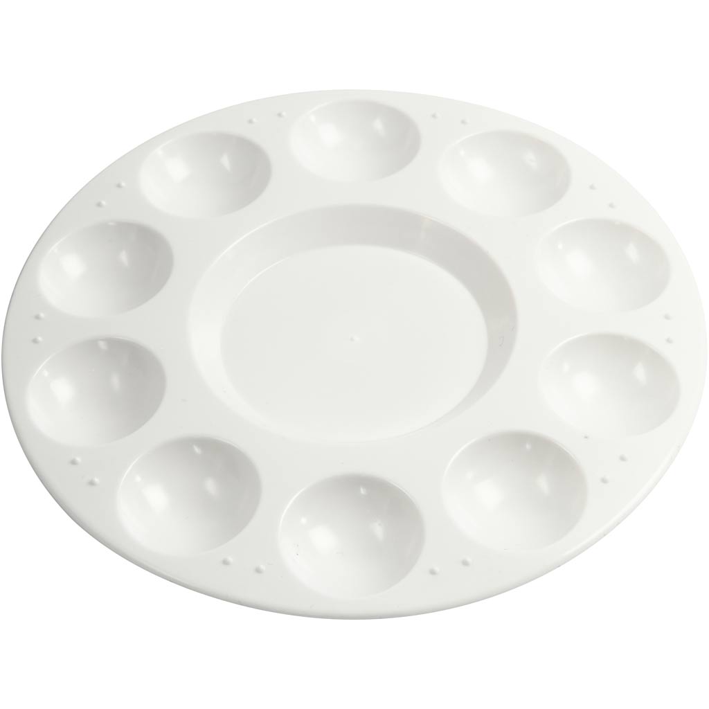 Creativ Company Paint Palette White, 17 cm