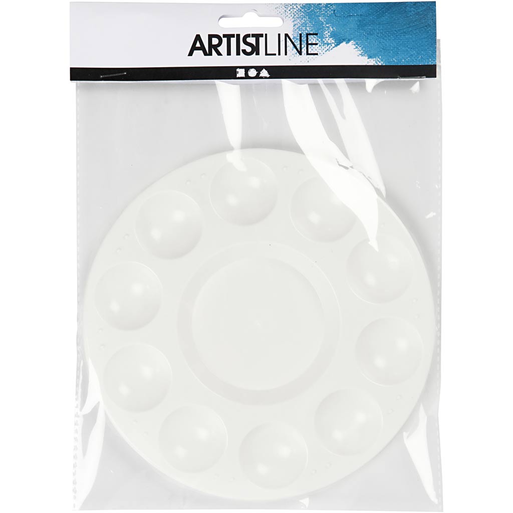 Creativ Company Paint Palette White, 17 cm