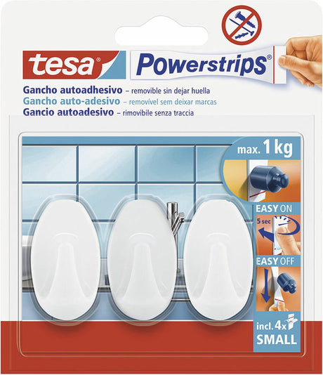 Tesa haak voor ophanging 1 kg 3 stuks (7 onderdelen)
