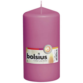 Świeca okrągła Bolsius 150 78 w kolorze fuksji