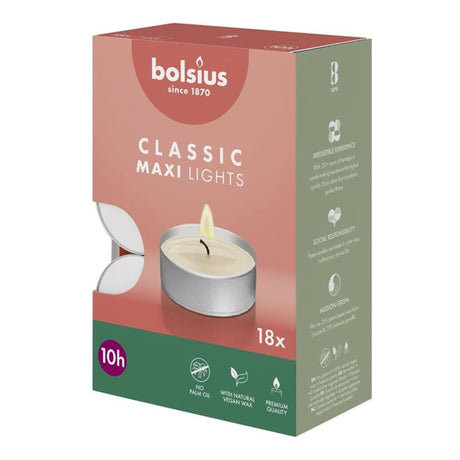 Podgrzewacz Bolsius Maxi Classic 10 godzin, opakowanie 18 szt