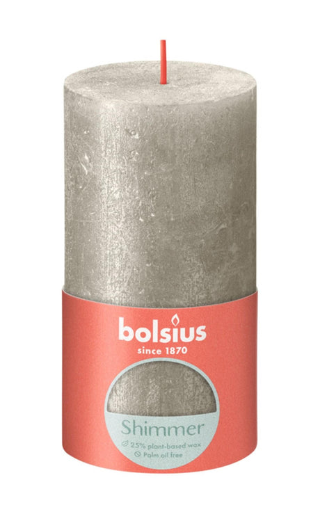 Świeca rustykalna Bolsius 130 68 szampan