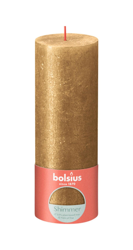 Świeca rustykalna Bolsius 190 68 złota