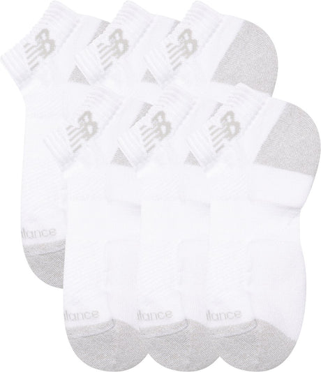 Aktywne skarpetki nisko wycięte New Balance 6 par skarpet sportowych unisex - białe