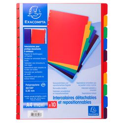 Zakładki exacompta 86003e a4 maxi z polipropylenu