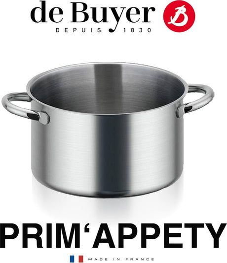 Kupujący prim'appety patelnia wysoka - ø 24cm - stal nierdzewna