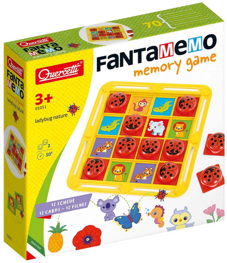 Quercetti gra edukacyjna fantamemo mozaika biedronka.