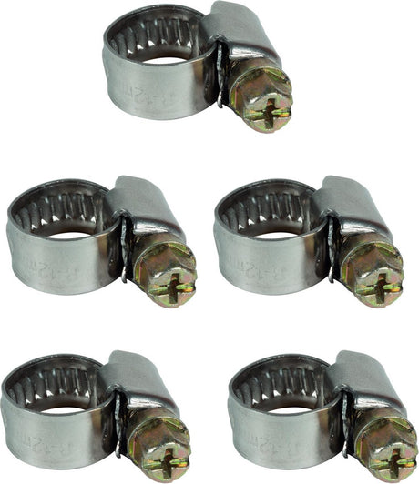 Zestaw zacisków do węża Einhell 5 sztuk. 8 - 12 mm