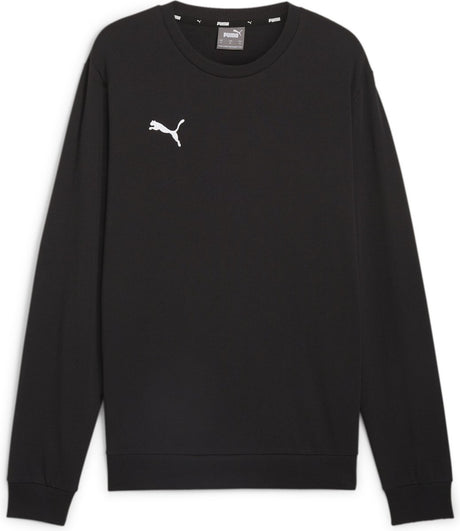 Męski sweter sportowy Puma Teamgoal Casuals z okrągłym dekoltem - czarno-biały