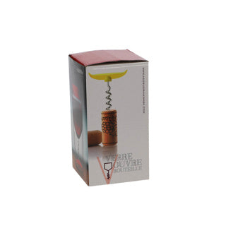 Kubek do wina z otwieraczem 350 ml żółty | 2 szt