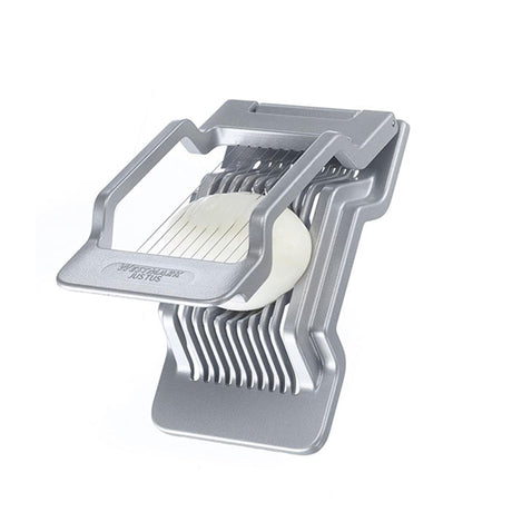 Krajarka do jajek Westmark do plastrów okrągłych i owalnych, indywidualnie napinane druty tnące ze stali nierdzewnej, aluminium, stal nierdzewna, justus, szary, 10402260
