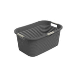 Kosz na pranie Rotho country 40l, antracyt
